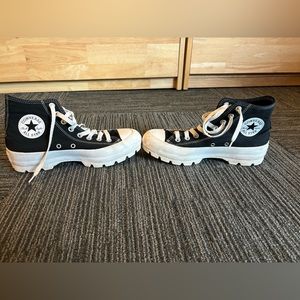 All star converse boot platform, high top